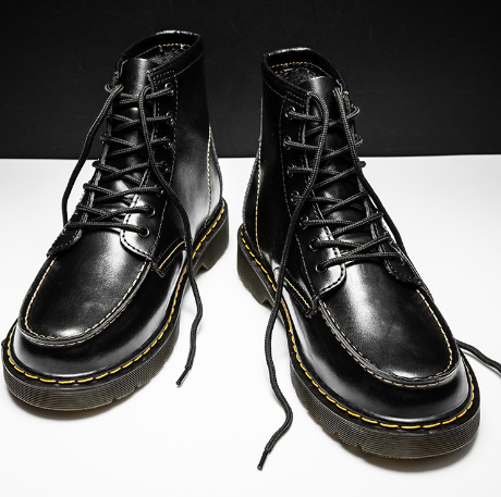 Men's Vintage Cowhide High-Top Boots